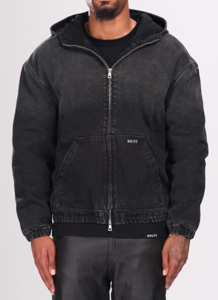 Heavyweight Denim Zip Hoodie Black.jpg