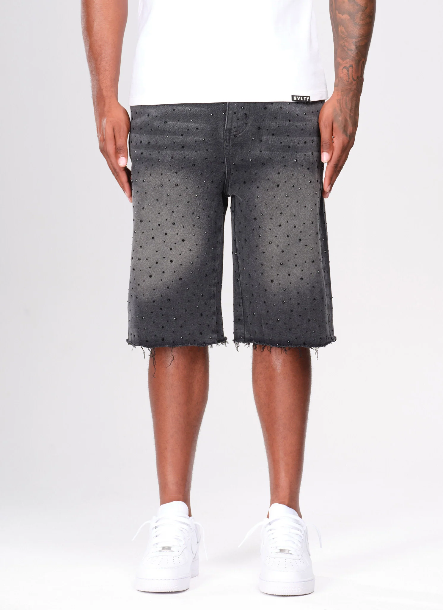 Vintage Flooded VVS Denim Shorts Black 1.webp Vintage Flooded VVS Denim Shorts Black 1.webp