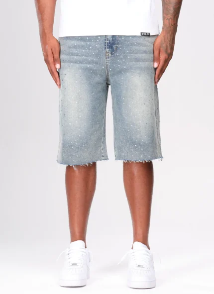 Vintage Flooded VVS Denim Shorts Blue.webp