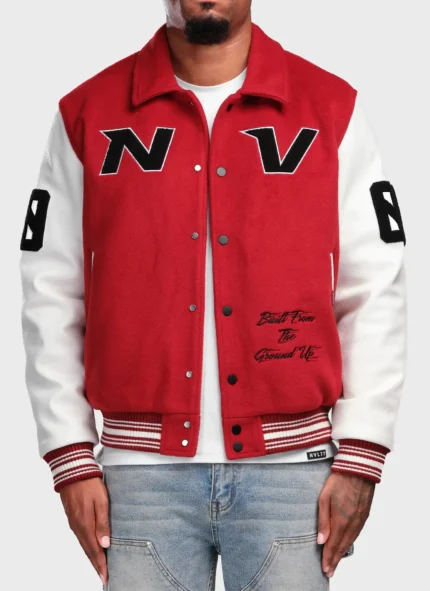 Nvlty All Star Varsity Jacket Red (1)