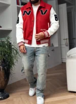Nvlty All Star Varsity Jacket Red (4)