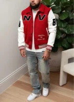 Nvlty All Star Varsity Jacket Red (7)