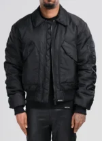 Nvlty Aviator Flight Coat Black (1)