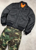 Nvlty Aviator Flight Coat Black (2)