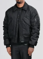 Nvlty Aviator Flight Coat Black (8)