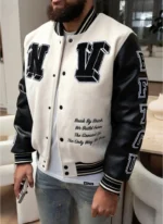 Nvlty Built From The Ground Up Varsity Jacket Ivory (6)