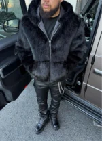 Nvlty Fur Jacket Black (4)