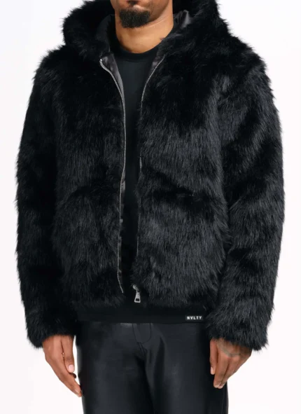 Nvlty Fur Jacket Black (7)
