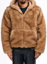 Nvlty Fur Jacket Brown (10)
