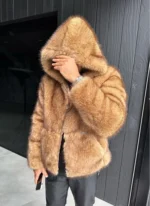 Nvlty Fur Jacket Brown (2)