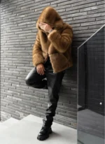 Nvlty Fur Jacket Brown (5)