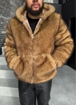 Nvlty Fur Jacket Brown (6)