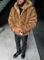 Nvlty Fur Jacket Brown (8)