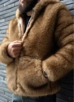 Nvlty Fur Jacket Brown (9)