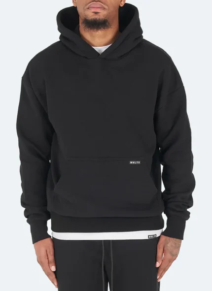 Nvlty Heavyweight Essential Hoodie Black (1)