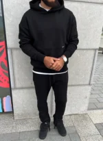 Nvlty Heavyweight Essential Hoodie Black (4)