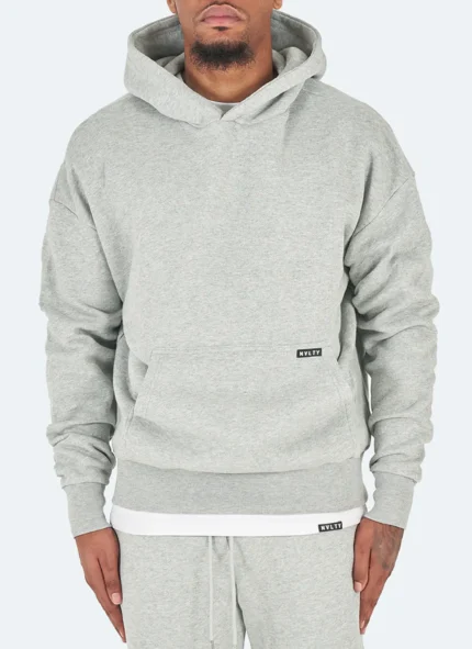 Nvlty Heavyweight Essential Hoodie Grey (1)