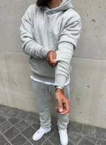 Nvlty Heavyweight Essential Hoodie Grey (2)