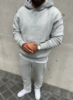 Nvlty Heavyweight Essential Hoodie Grey (3)