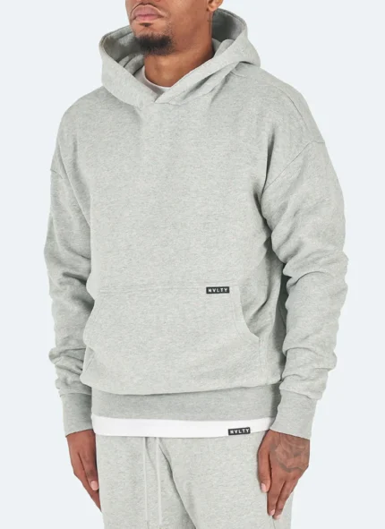 Nvlty Heavyweight Essential Hoodie Grey (6)