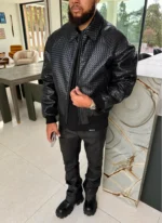Nvlty Interlock Aviator Jacket Black (5)