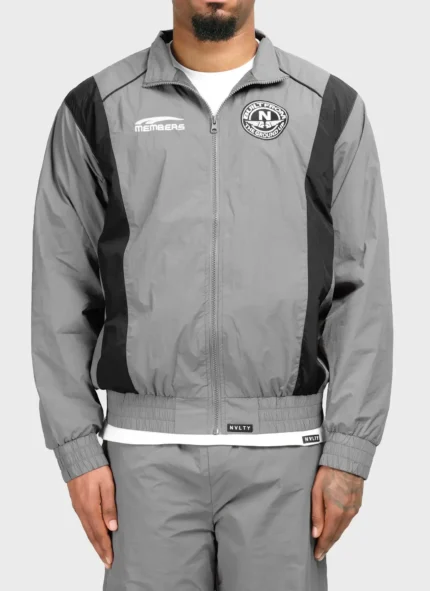 Nvlty Members Track Jacket Grey (1)