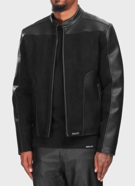 Nvlty Moto Biker Jacket Black (10)