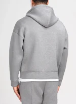 Nvlty Scuba Structured Zip Hoodie Grey (10)