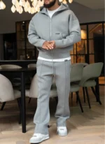 Nvlty Scuba Structured Zip Hoodie Grey (7)
