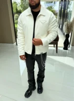 Nvlty Twill Pocket Square Jacket Ivory (3)