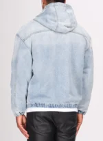 Nvlty VHeavyweight Denim Zip Hoodie Blue (8)