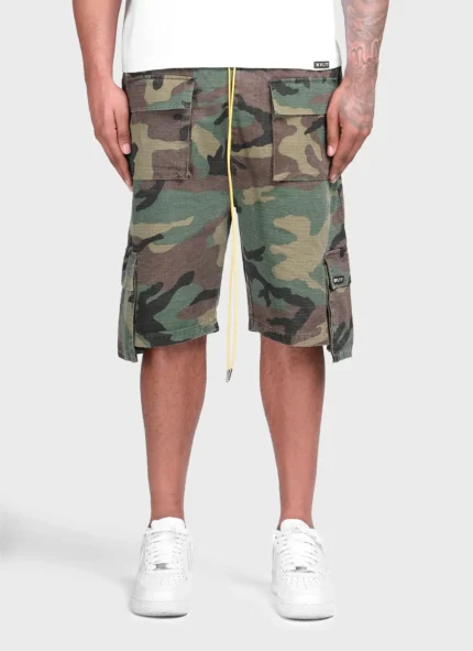 Nvlty Vintage 4 Pocket Cargo Shorts Camo (1)