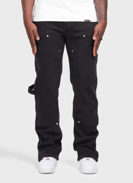 Nvlty Vintage Carpenter Rivet Jeans Black (1)