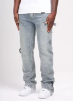Nvlty Vintage Carpenter Rivet Jeans Blue (10)