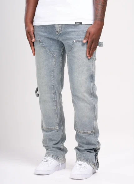 Nvlty Vintage Carpenter Rivet Jeans Blue (10)