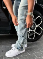 Nvlty Vintage Carpenter Rivet Jeans Blue (8)