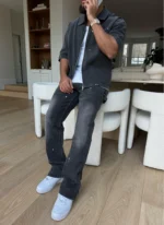 Nvlty Vintage Carpenter Rivet Jeans Grey (5)