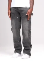 Nvlty Vintage Carpenter Rivet Jeans Grey (8)