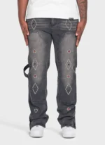 Nvlty Vintage Carpenter Studded Jeans Black (1)