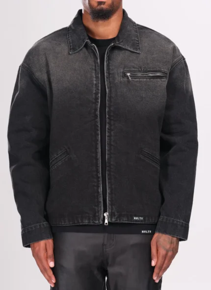 Nvlty Vintage Deep Fade Denim Jacket Black (1)