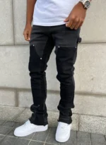 Nvlty Vintage Flare Carpenter Jeans Black (2)