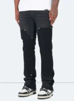 Nvlty Vintage Flare Carpenter Jeans Black (7)