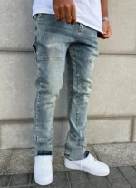 Nvlty Vintage Flare Carpenter Jeans Blue (2)