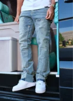 Nvlty Vintage Flare Carpenter Jeans Blue (3)