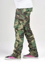 Nvlty Vintage Flare Studded Cargos Camo (10)