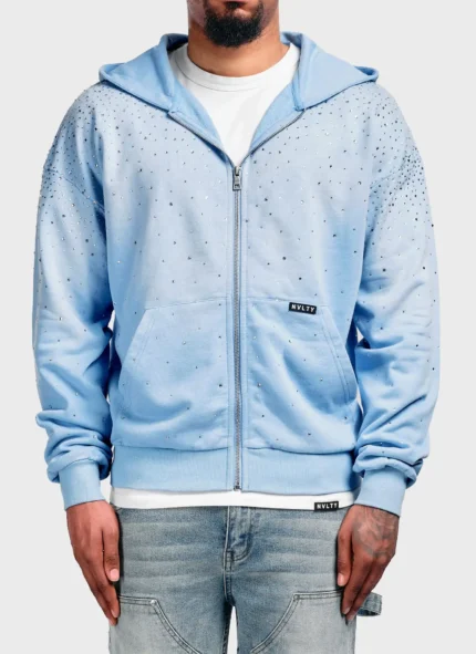 Nvlty Vintage Flooded VVS Zip Hoodie Baby Blue (1)