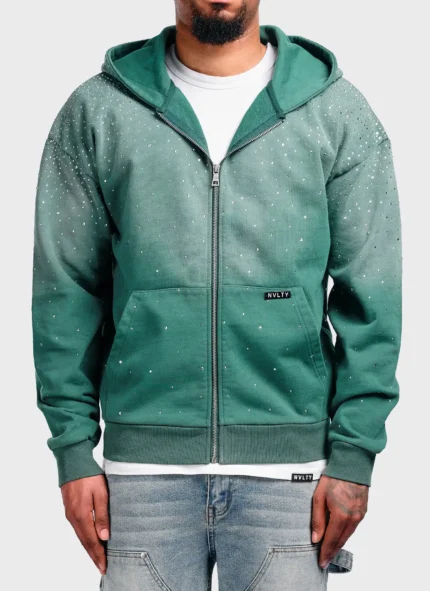 Nvlty Vintage Flooded VVS Zip Hoodie Green (1)