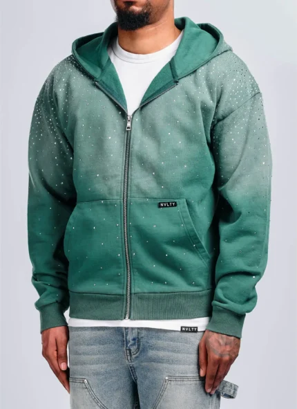 Nvlty Vintage Flooded VVS Zip Hoodie Green (9)