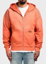 Nvlty Vintage Flooded VVS Zip Hoodie Orange (1)
