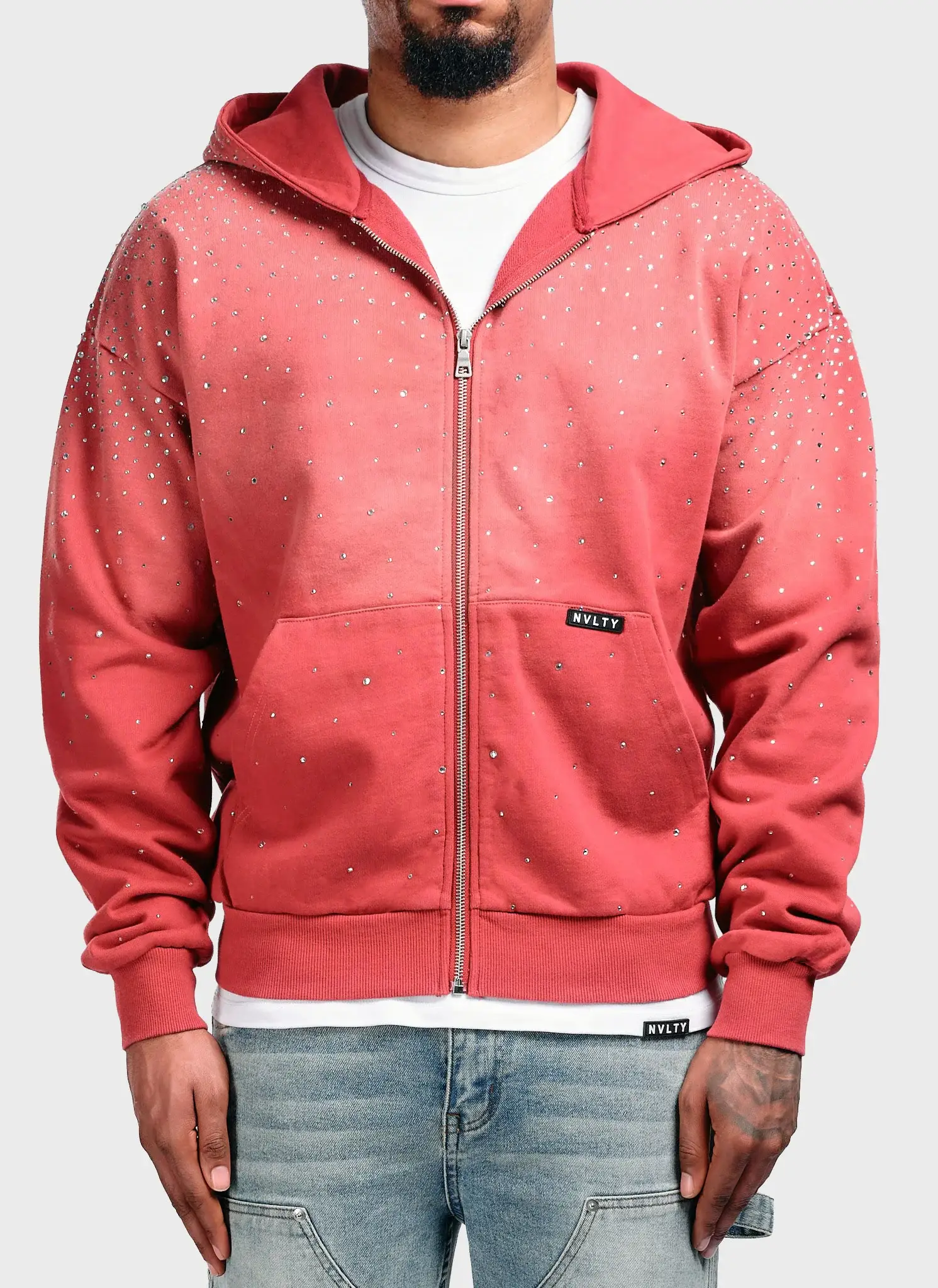 Nvlty Vintage Flooded VVS Zip Hoodie Red (1) Nvlty Vintage Flooded VVS Zip Hoodie Red (1)